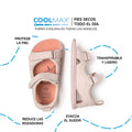 sandalia doble velcro barefoot infantil rosa palo Saler rocker ss26 Palo 03 | Rosa Palo Microfibra Nobuck