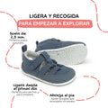sandalia elastico respetuosa bebes azul canet feroz ss26 02