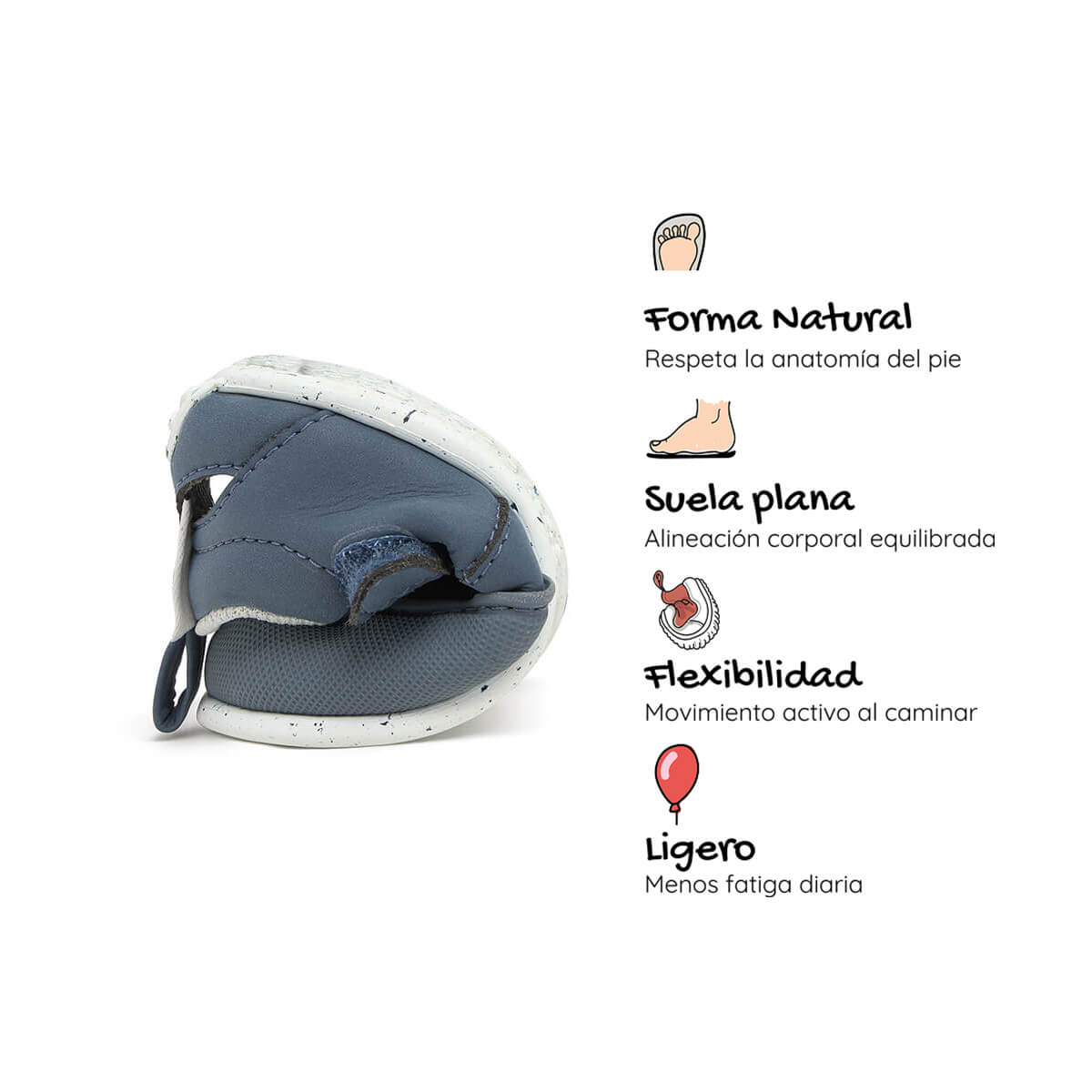 sandalia elastico respetuosa bebes azul canet feroz ss26 04