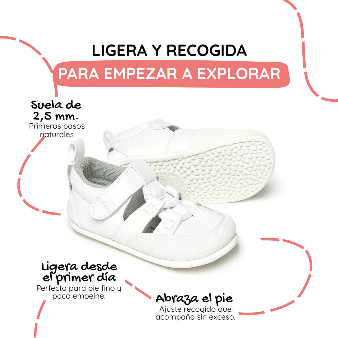 sandalia elastico respetuosa bebes blanco canet feroz ss26 02