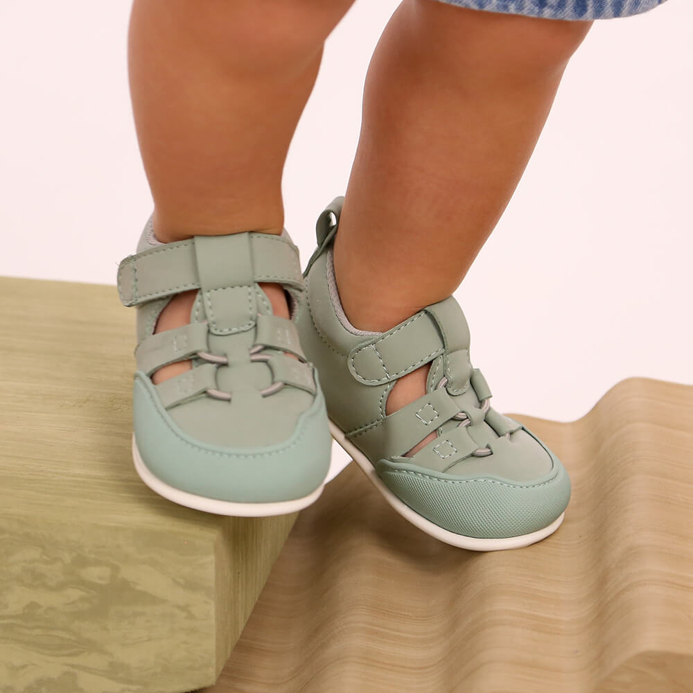 sandalia elastico respetuosa bebes canet feroz ss26 mint