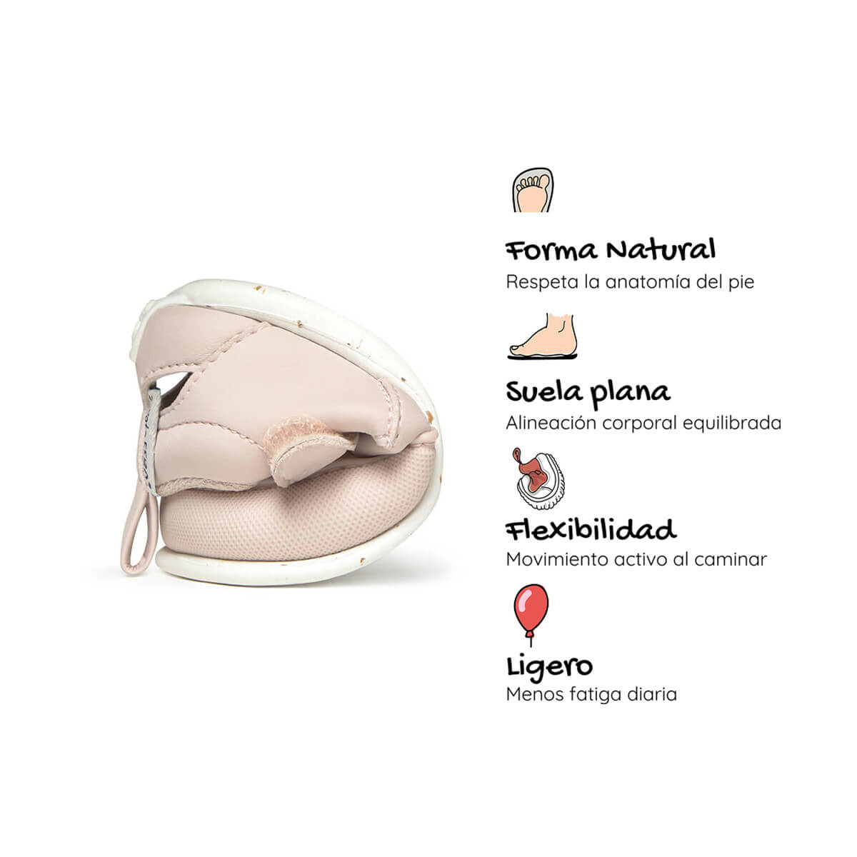 sandalia elastico respetuosa bebes rosa palo canet feroz ss26 04