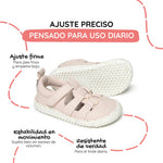 sandalia elastico respetuosa infantil rosa palo canet rocker ss25 Palo 02 | rosa palo microfibra nobuck