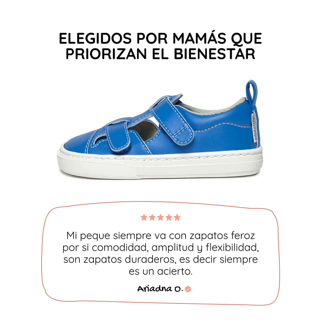 sandalia mayor apertura barefoot infantil azul royal javea rocker ss26 01