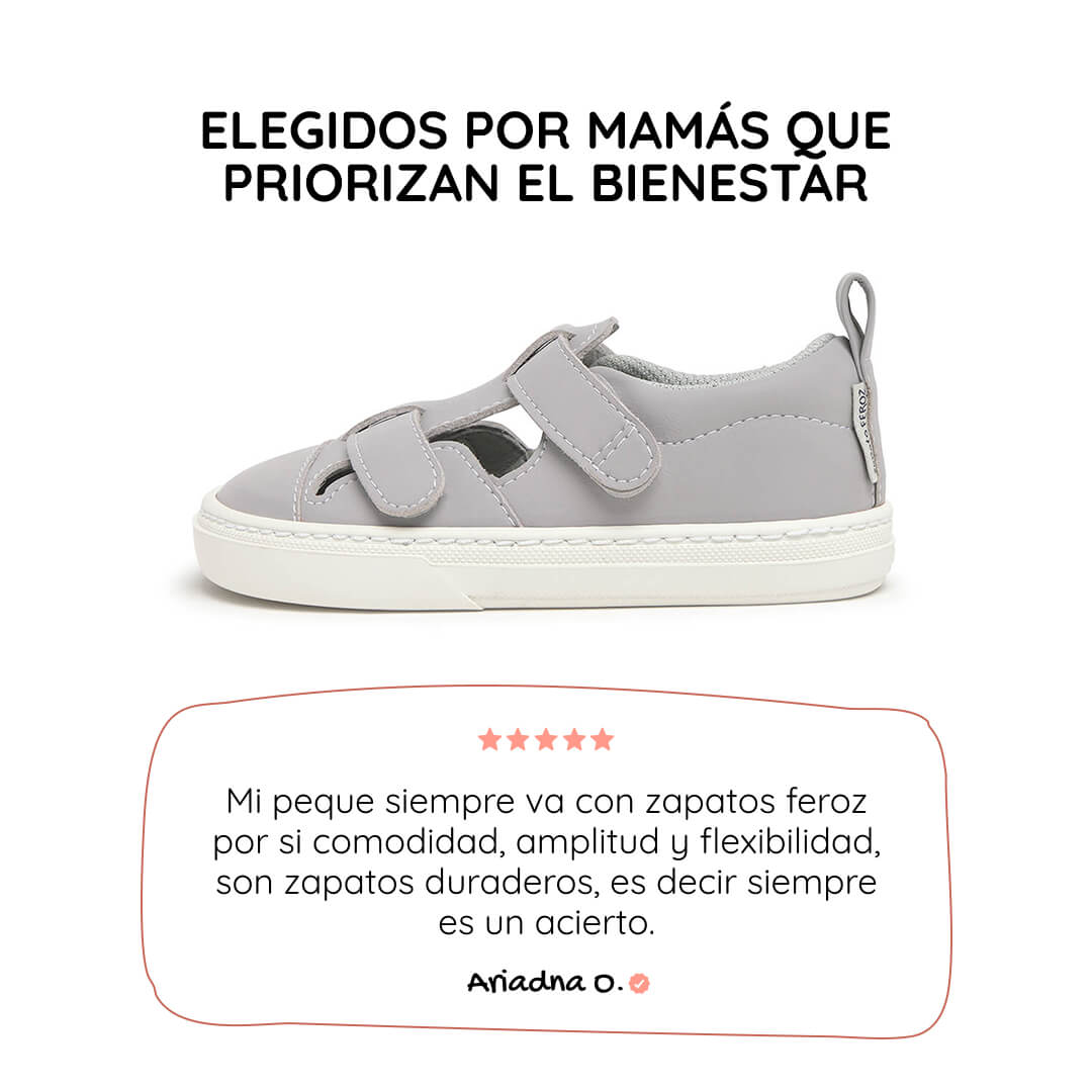 sandalia mayor apertura barefoot infantil gris javea rocker ss26 01