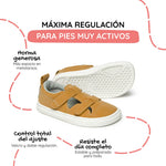 sandalia mayor apertura barefoot infantil mostaza javea rocker ss26 02  | mostaza microfibra nobuck