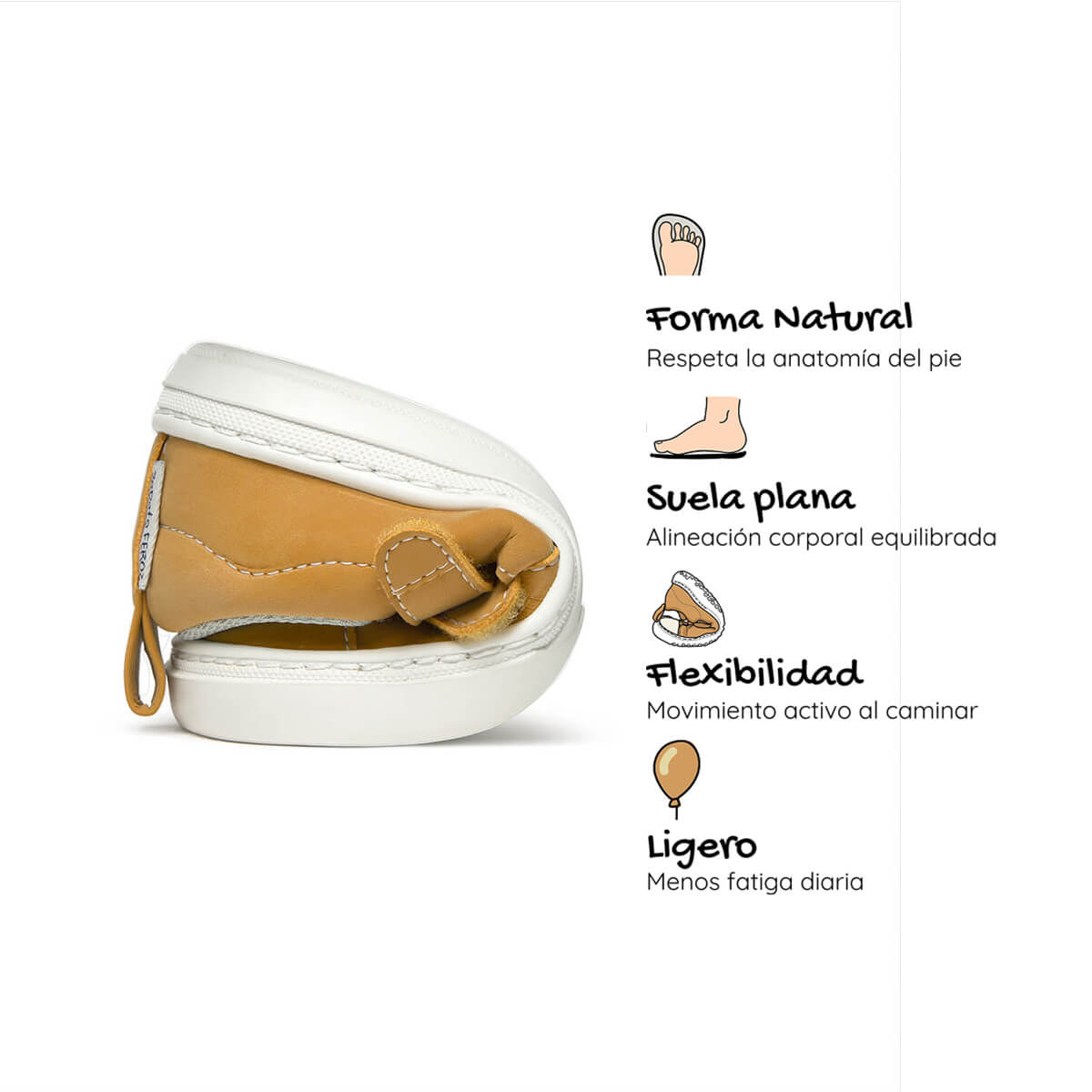 sandalia mayor apertura barefoot infantil mostaza javea rocker ss26 04  | mostaza microfibra nobuck
