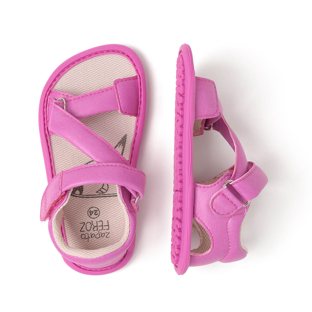 sandalia minimalista respetousa infantil fresa oliva rocker ss25 03 | Fresa Microfibra Nobuck