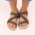 sandalia minimalista respetousa infantil fresa oliva rocker ss26
