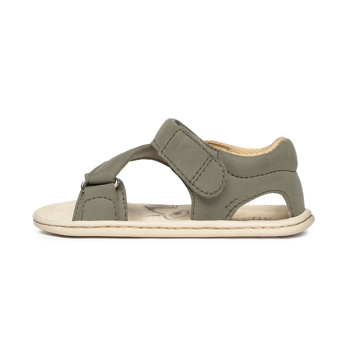 sandalia minimalista respetousa infantil kaki oliva rocker ss26 00