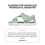 sandalia minimalista respetousa infantil mint oliva rocker ss26 01 | Mint Microfibra Nobuck
