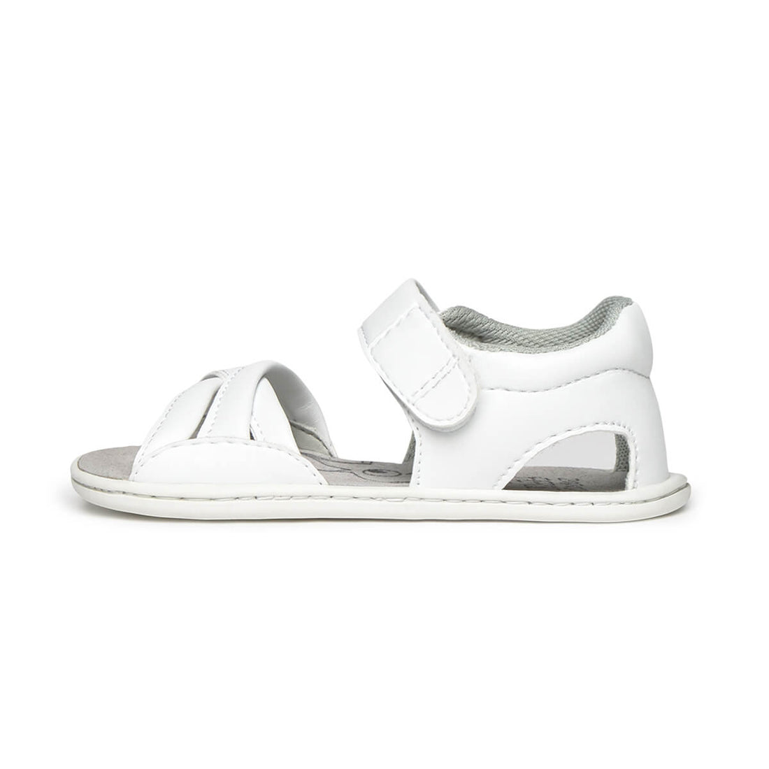 sandalia trenzada barefoot infantil blanco gandia rocker ss26