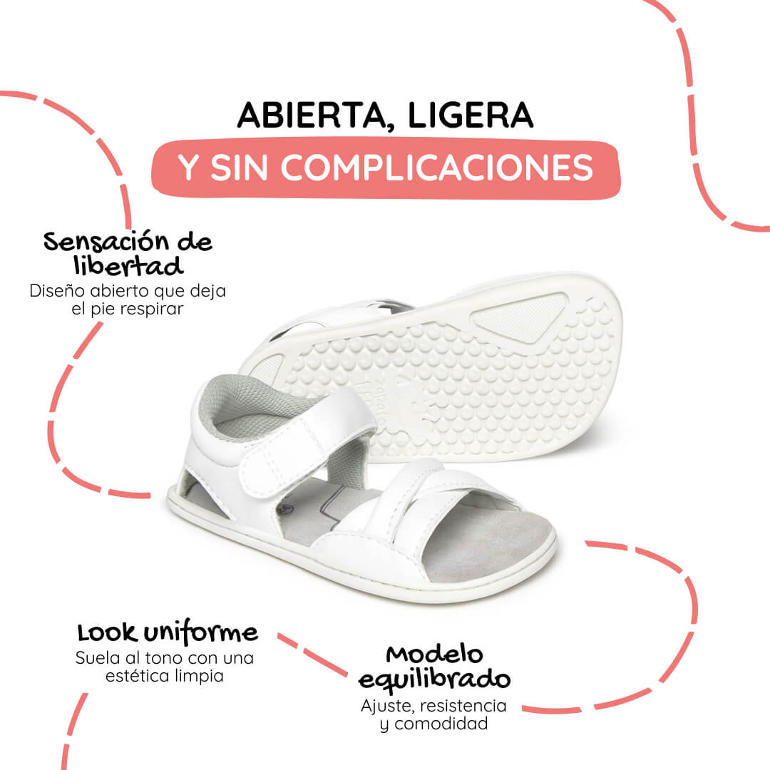 sandalia trenzada barefoot infantil blanco gandia rocker ss26 02