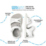 sandalia trenzada barefoot infantil blanco gandia rocker ss26 03 | Blanco Microfibra