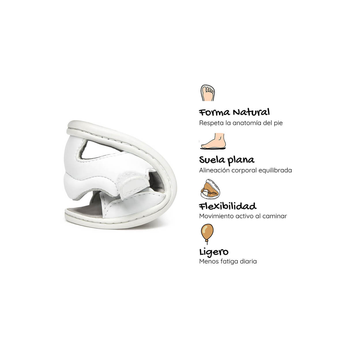 sandalia trenzada barefoot infantil blanco gandia rocker ss26 04