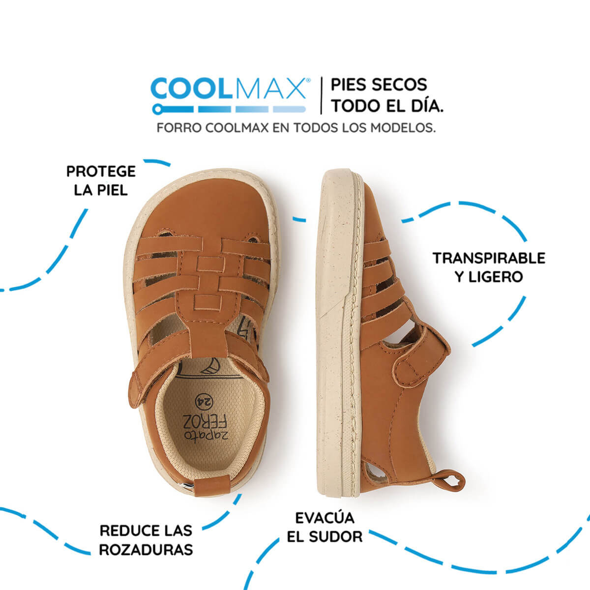 sandalia trenzada barefoot infantil nut tabarca rocker ss26 03