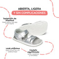 sandalia trenzada barefoot infantil plata gandia rocker ss26 02