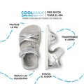 sandalia trenzada barefoot infantil plata gandia rocker ss26 03