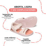 sandalia trenzada barefoot infantil rosa palo gandia rocker ss26 Palo 02 | Rosa Microfibra Nobuck