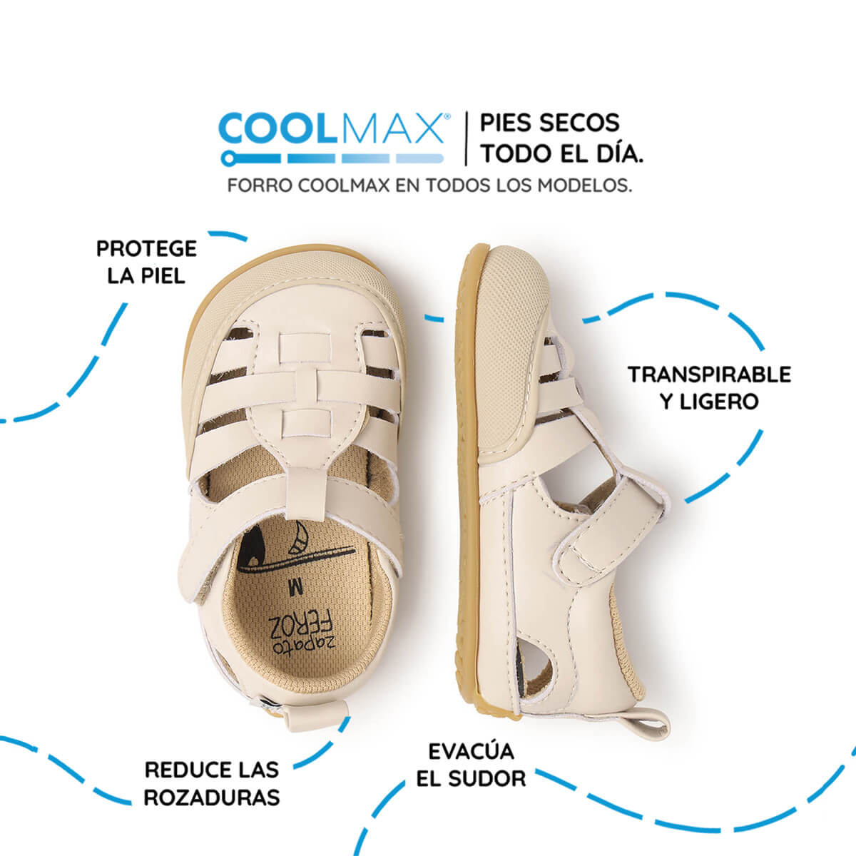 sandalia trenzada respetuosa bebes beige tabarca feroz ss26 03