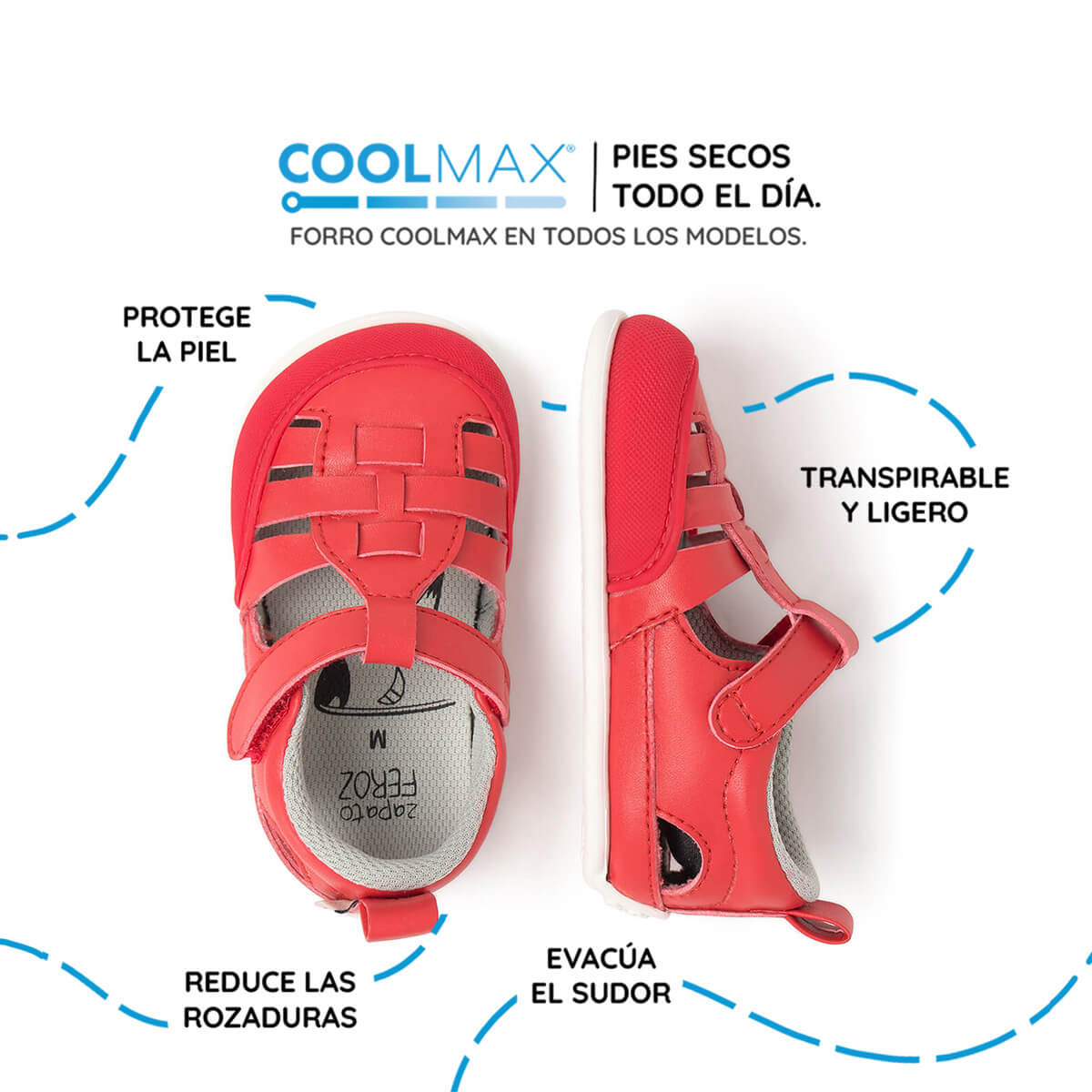 sandalia trenzada respetuosa bebes rojo tabarca feroz ss26 03