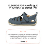 sandalia trenzada respetuosa bebes tabarca feroz ss26 Azul Denim 01 | azul microfibra nobuck