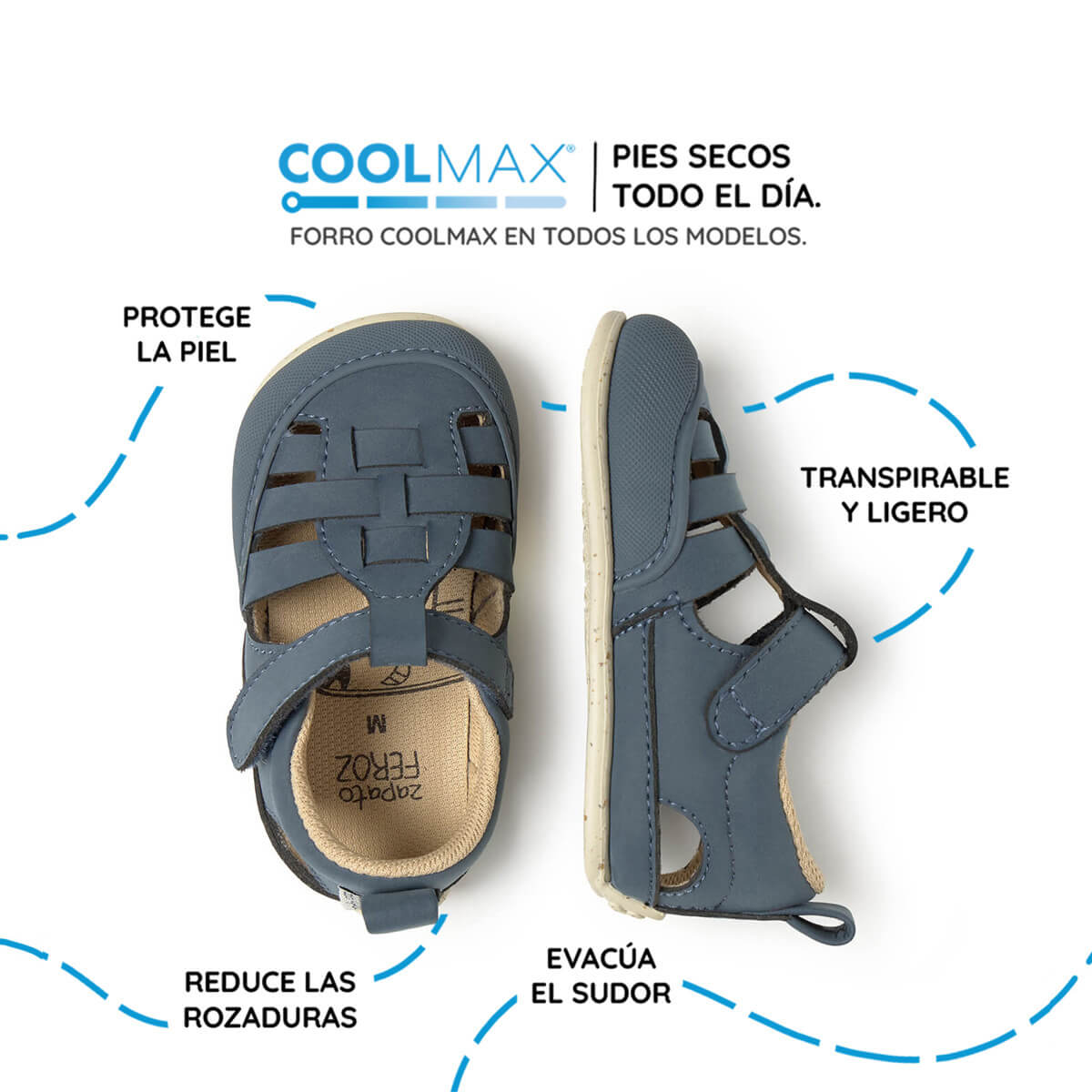 sandalia trenzada respetuosa bebes tabarca feroz ss26 Azul Denim 03