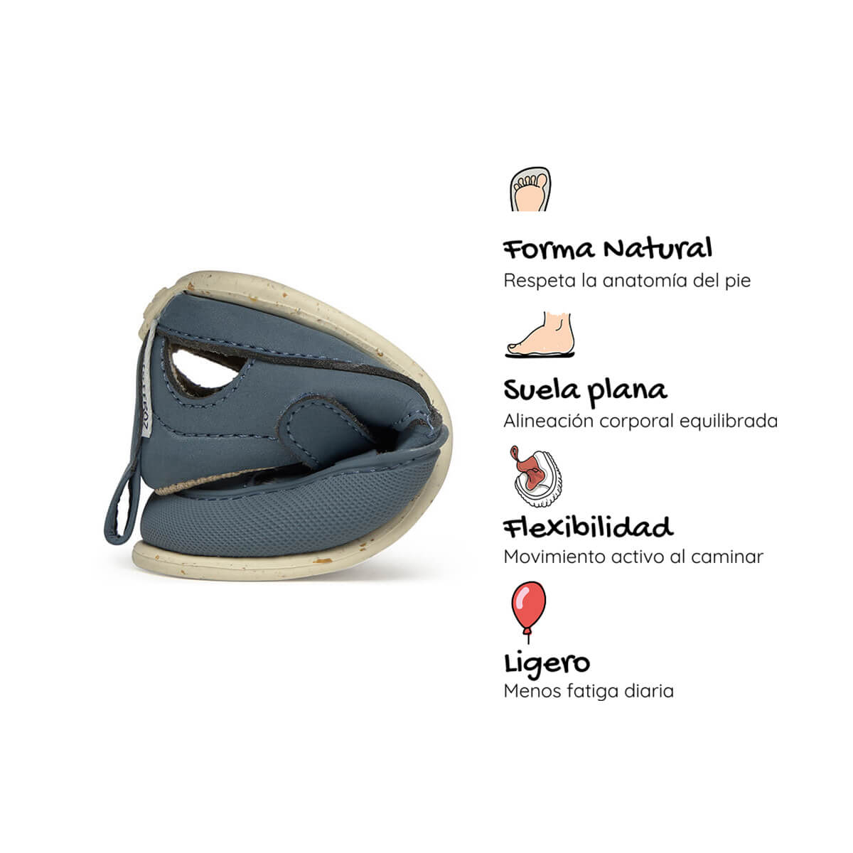 sandalia trenzada respetuosa bebes tabarca feroz ss26 Azul Denim 04 | azul microfibra nobuck