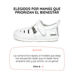 sandalia trenzada respetuosa bebes tabarca feroz ss26 Blanco 01 | blanco microfibra