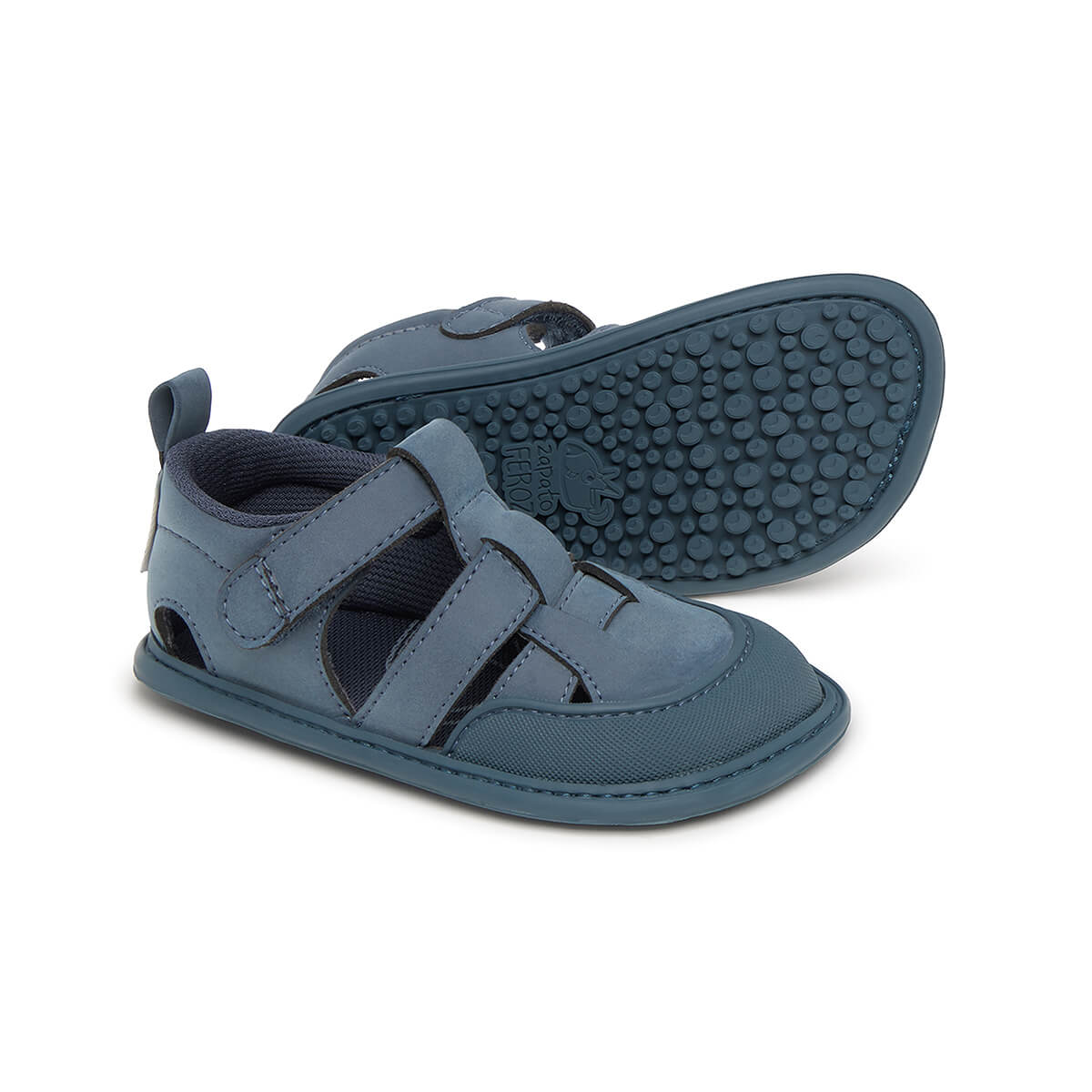 sandalia trenzada respetuosa infantil azul denia rocker ss25 02 | Azul Microfibra Nobuck
