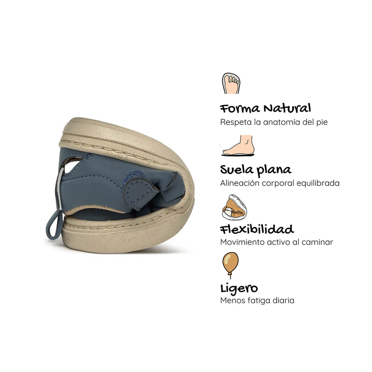 sandalia trenzada respetuosa infantil azul tabarca rocker ss25 Denim 04