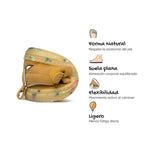 sandalia trenzada respetuosa infantil mostaza tabarca rocker ss26 04 | mostaza microfibra nobuck