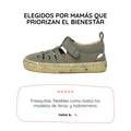 sandalia trenzada respetuosa infantil verde kaki tabarca rocker ss26 01