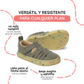 sandalia trenzada respetuosa infantil verde kaki tabarca rocker ss26 02