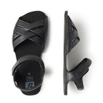 sandalias barefoot suela flexible blanda transpirable mujer hombre primavera verano gandia ss226 Piel Negro 03 | Negro Microfibra Serraje