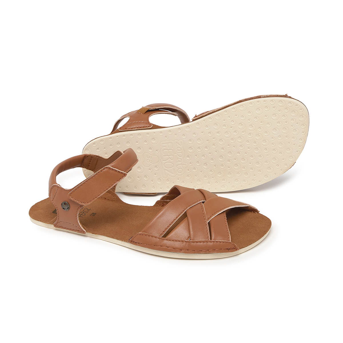 sandalias barefoot suela flexible blanda transpirable mujer hombre primavera verano gandia ss226 Piel Nut 02