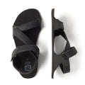 sandalias barefoot suela plana flexible blanda microfibra color negro mujer hombre primavera verano oliva ss25 03