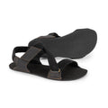 sandalias barefoot suela plana flexible blanda microfibra piel color negro mujer hombre primavera verano oliva ss24 02