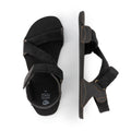 sandalias barefoot suela plana flexible blanda microfibra piel color negro mujer hombre primavera verano oliva ss24 03