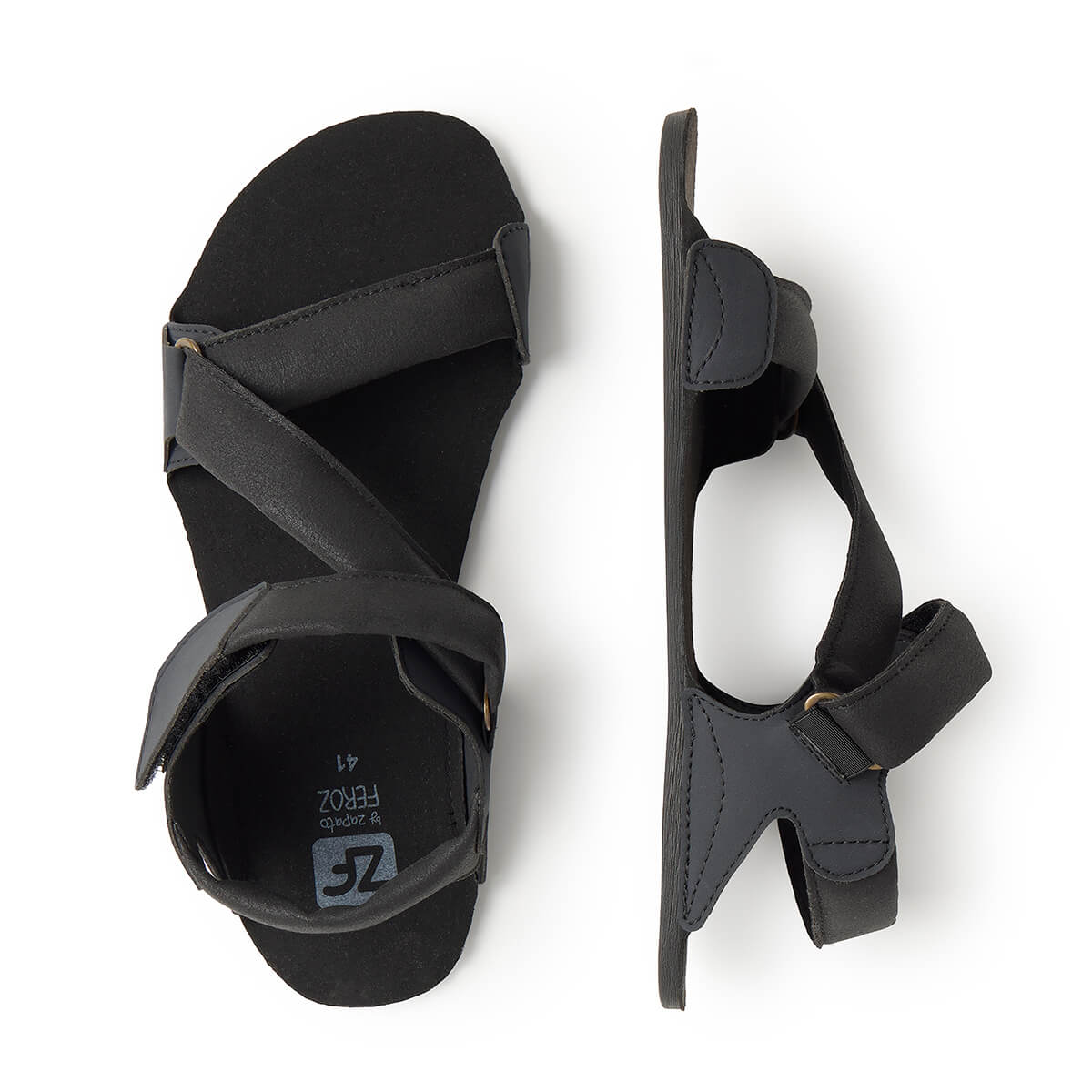sandalias barefoot suela plana flexible hombre caballero primavera verano oliva ss26 Crack Negro Negro 03  | Negro Microfibra Serraje