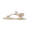 sandalias barefoot suela plana flexible mujer primavera verano oliva ss26 Microfibra Oro 01 |  oro microfibra
