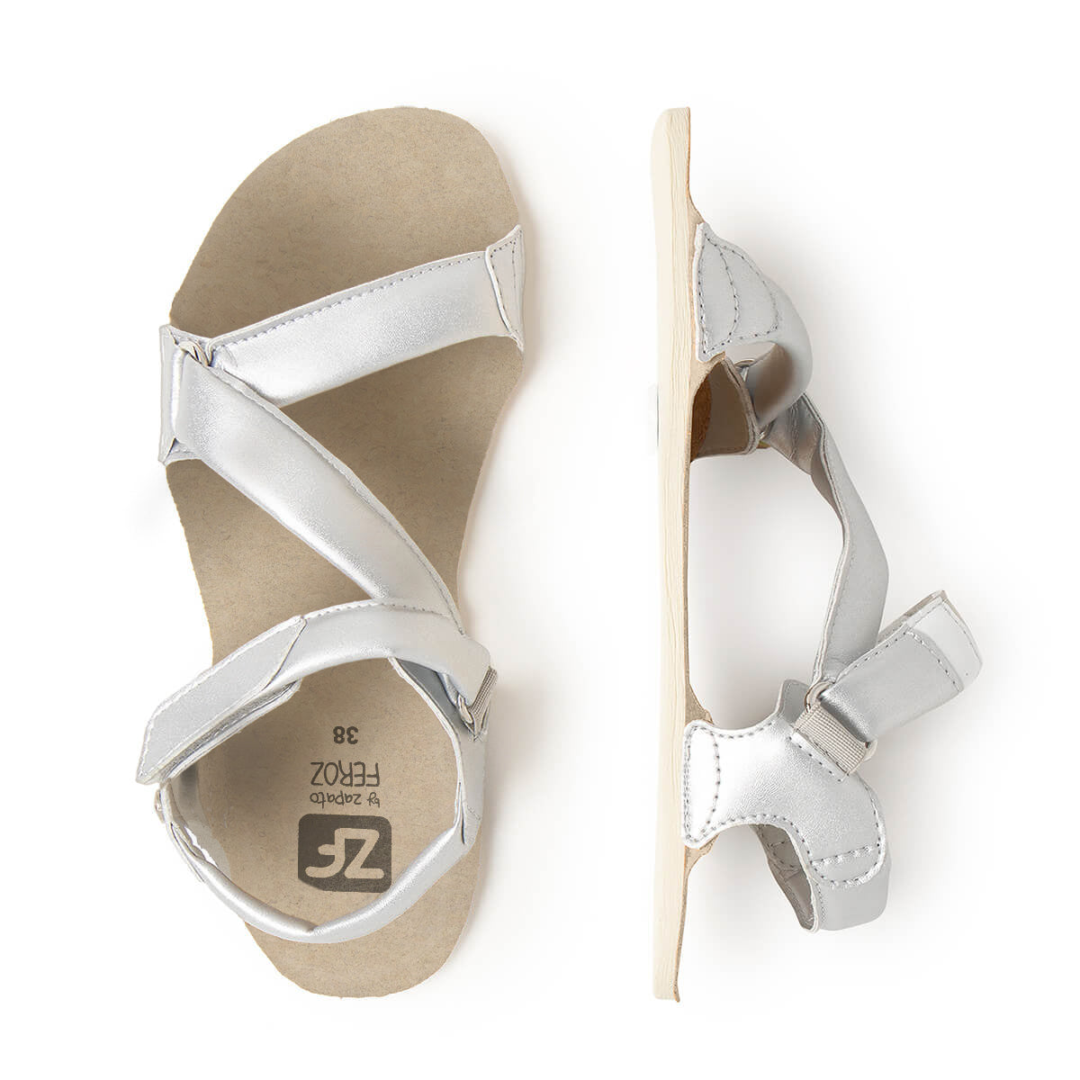 sandalias barefoot suela plana flexible mujer primavera verano oliva ss26 Microfibra Plata 03