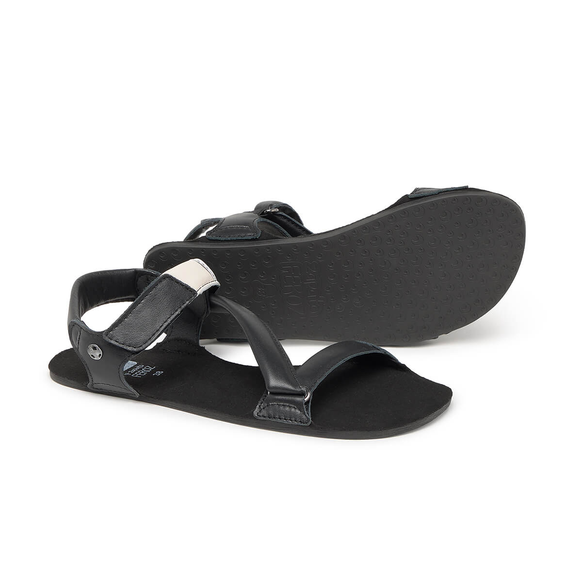 sandalias barefoot suela plana flexible mujer primavera verano oliva ss26 Piel Negro 02