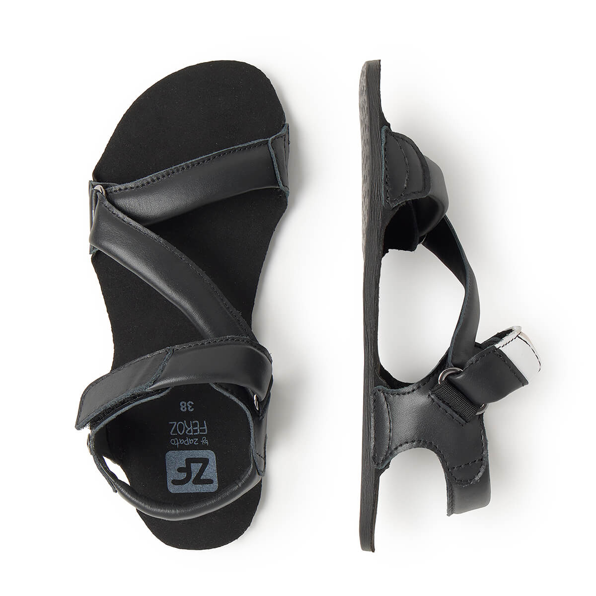 sandalias barefoot suela plana flexible mujer primavera verano oliva ss26 Piel Negro 03