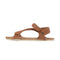 sandalias barefoot suela plana flexible mujer primavera verano oliva ss26 Piel Nut 01  |  Nut Piel