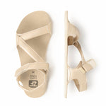 sandalias barefoot suela plana flexible mujer primavera verano oliva ss26 beige 3 | Beige Piel