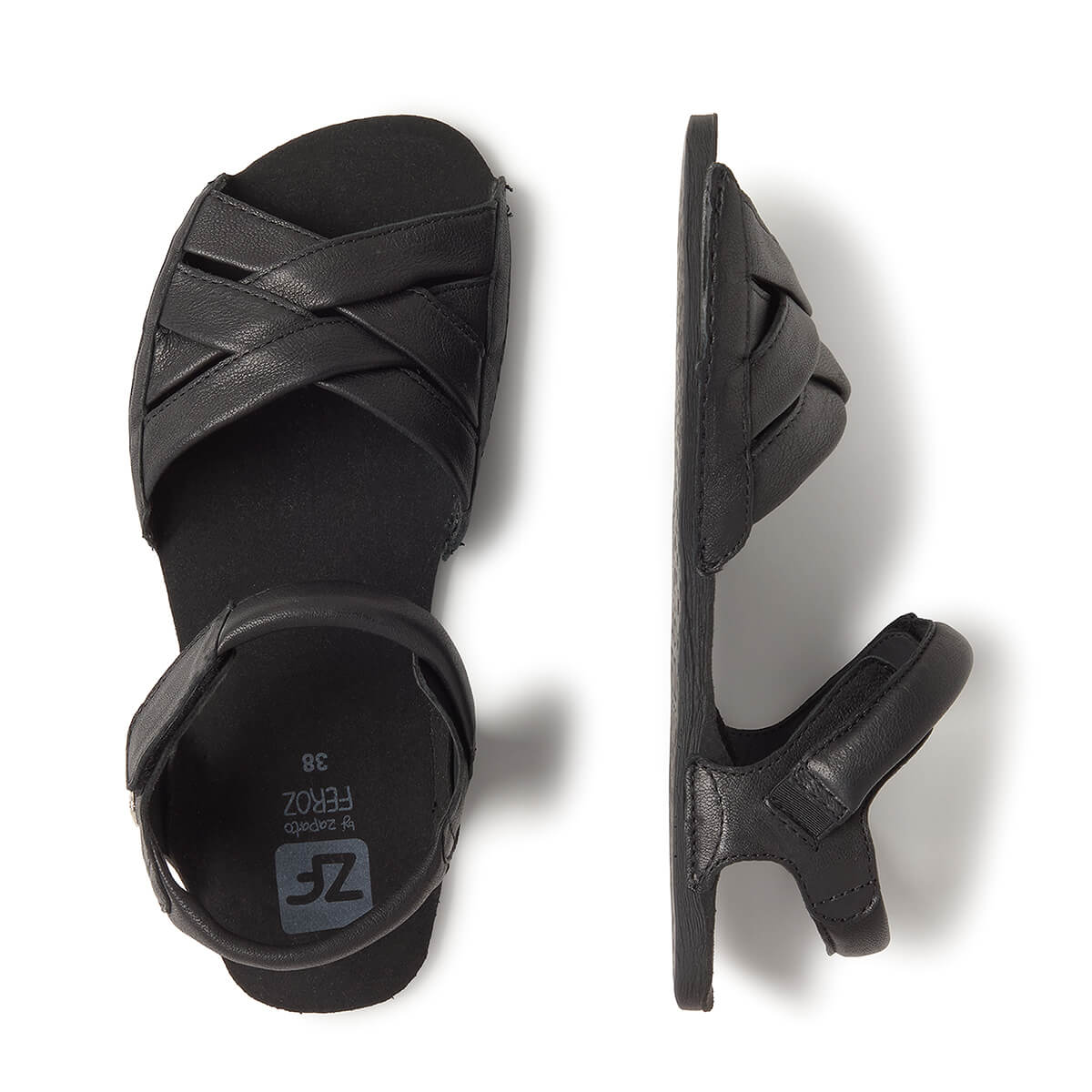 sandalias minimalistas comodas ligeras flexibles adulto unisex color negro primavera verano gandia negro ss25 03