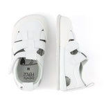 sandalias respetuosas barefoot veganas microfibra resistentes agua bebes color blanco puntos irta feroz ulises ss24 | Blanco microfibra