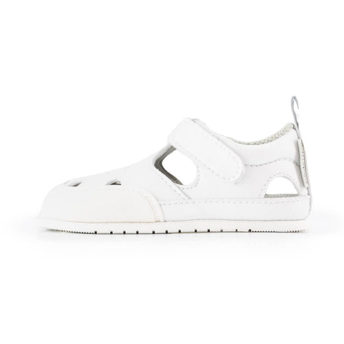sandalias veganas diseno respetuoso barefoot como andar descalzo bebes color blanco altea feroz ss24