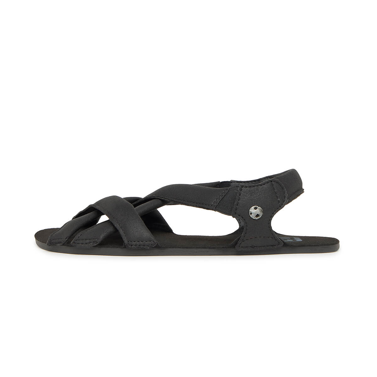 sandalias veganas sinteticas plantilla absorbente transpirable adulto meliana freeker adulto ss26 Microfibra Negro 01  |  Negro Serraje Reciclado
